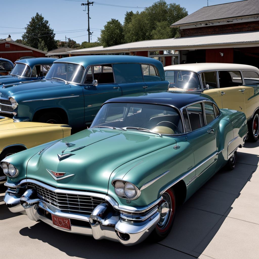 a Cadillac that has body parts from a  '49, '50, '51, '52, '...