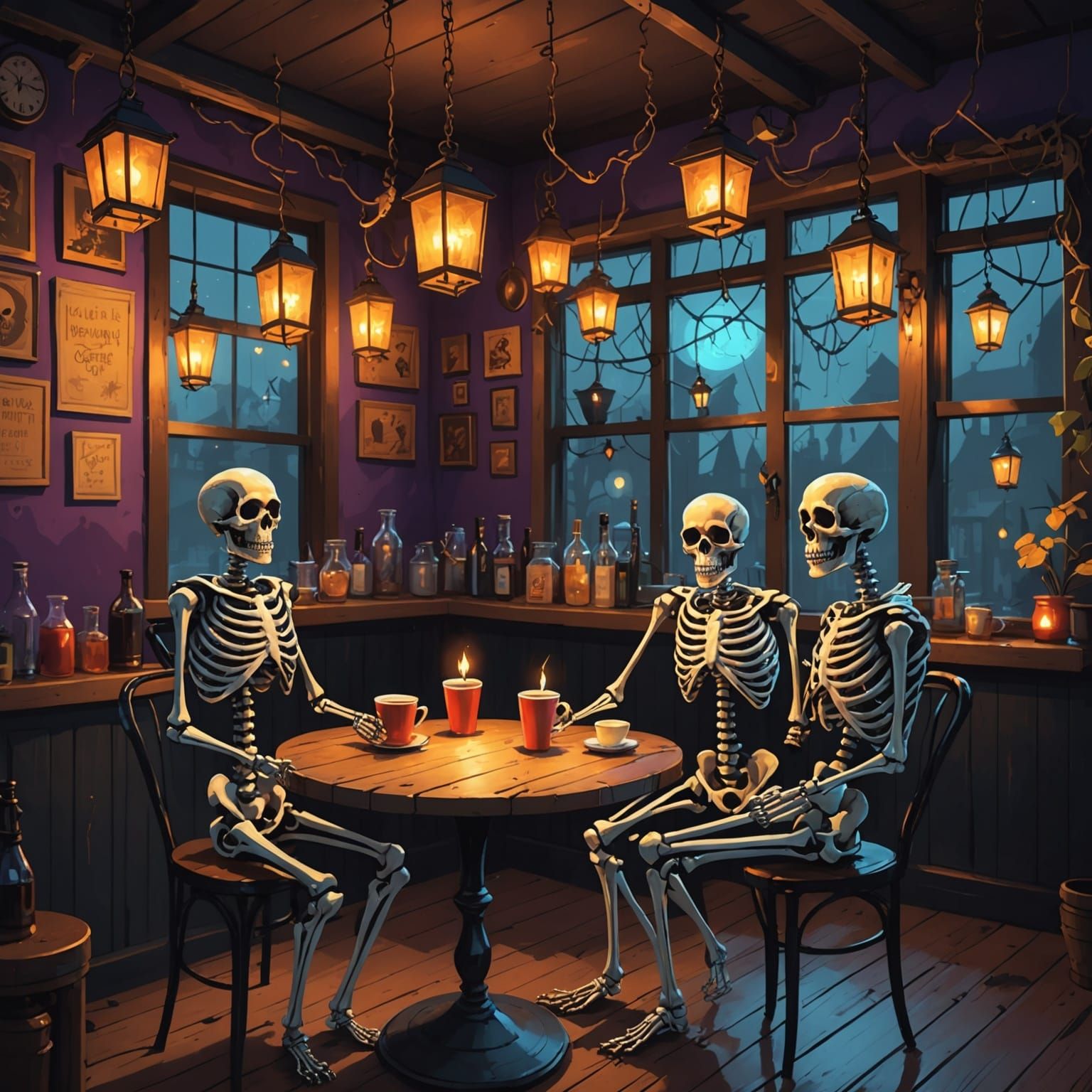Skeleton cafe?