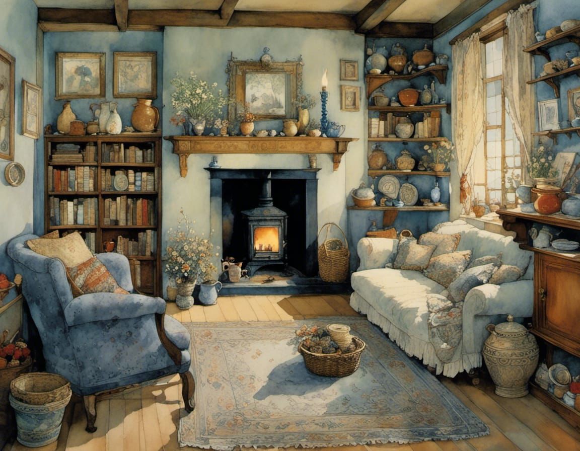 Cozy Home Interior With Intricate Details