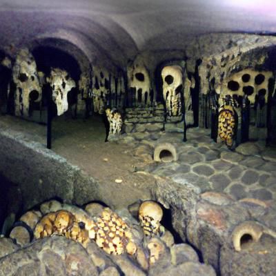 Eerie Catacomb Interior