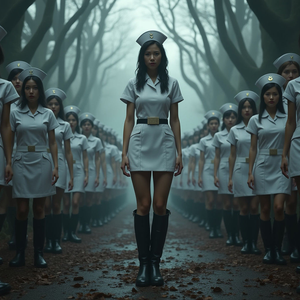 Parliament of Nurses in Fantasy Concept Art Style