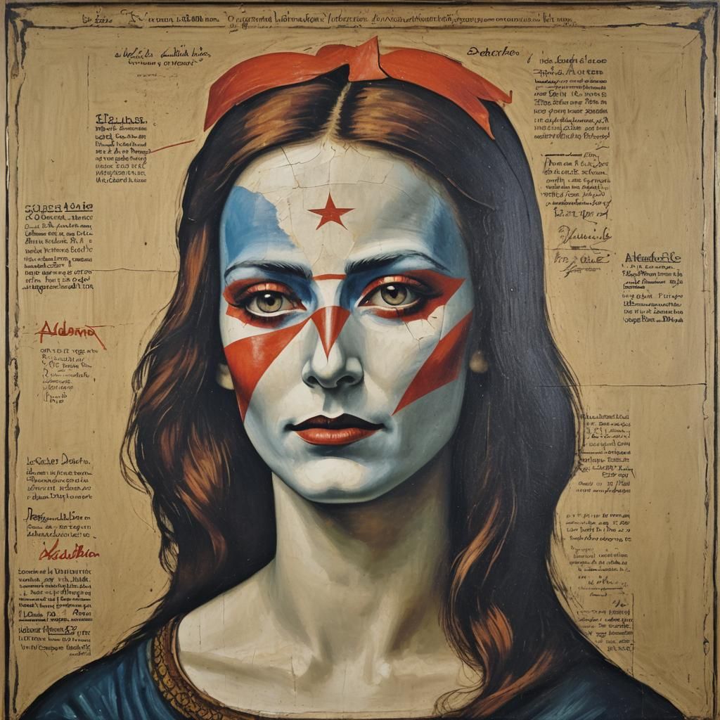 Mona Lisa as Aladdin Sane: A Digital Mashup
