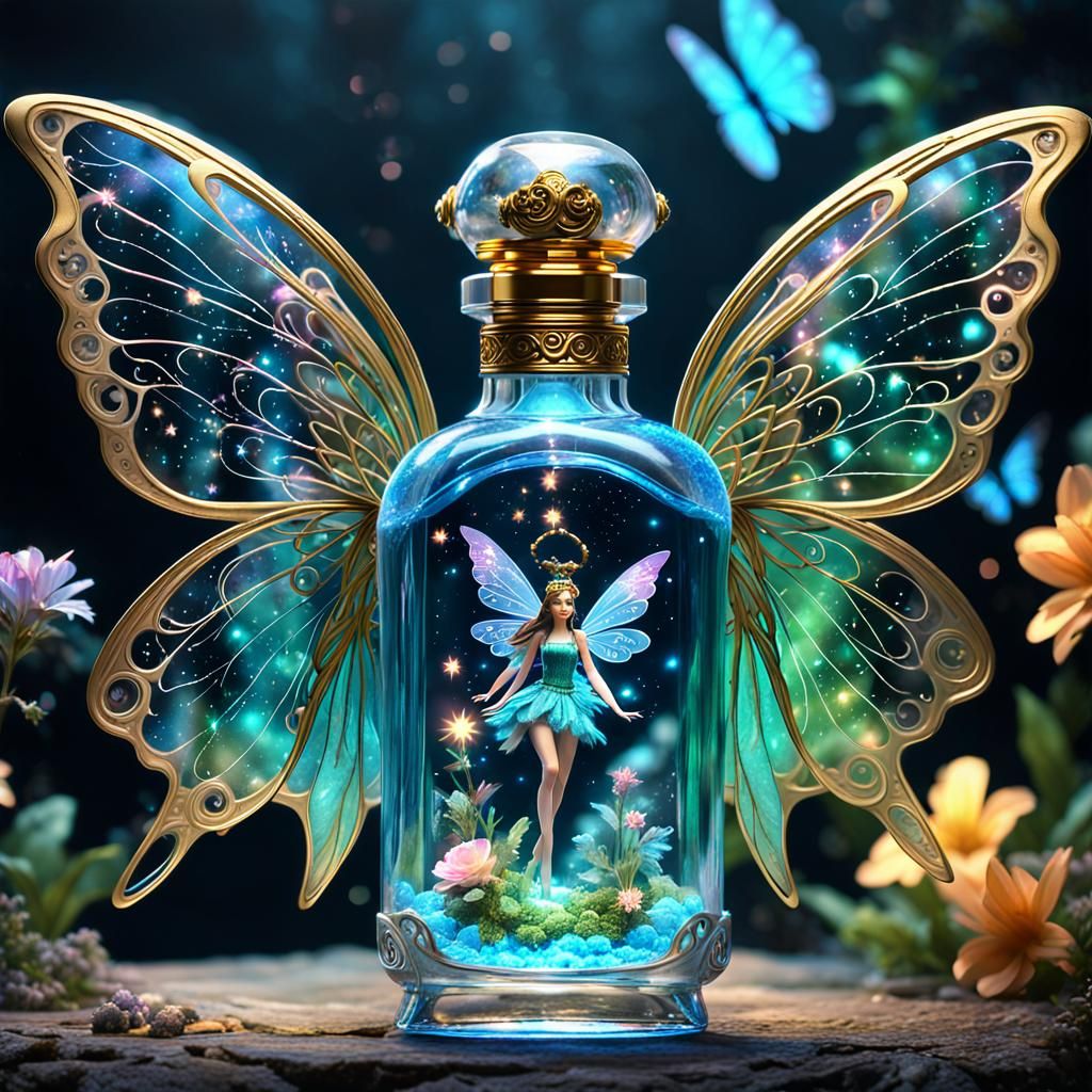 ""Intricate gorgeous detailed bioluminescent magical and dre...