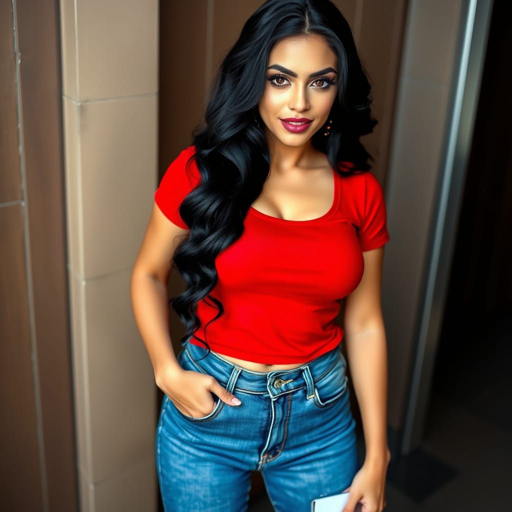 Glamorous Bimbo in Casual Chic