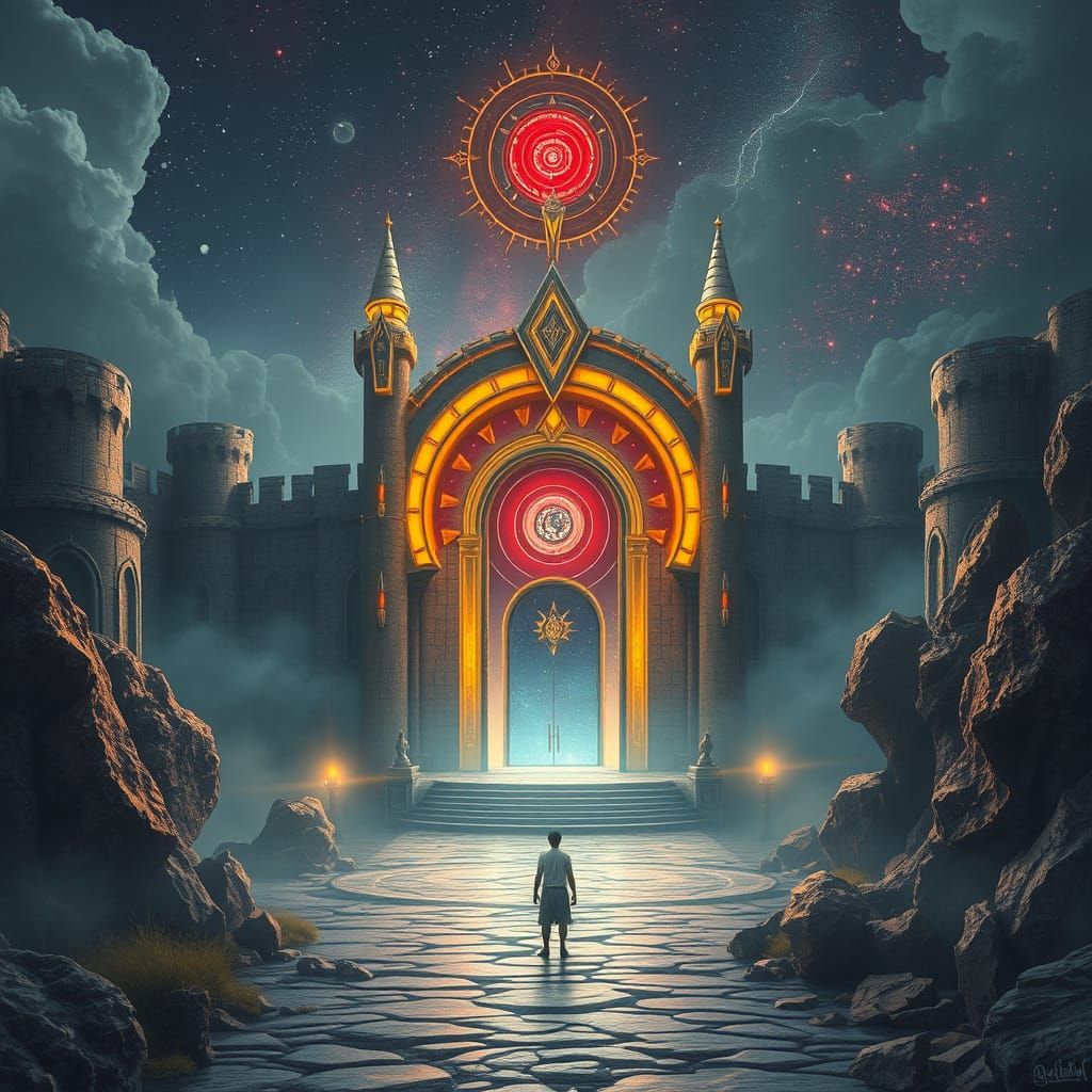 Galactic Portal in Southern Castle with Earth Family