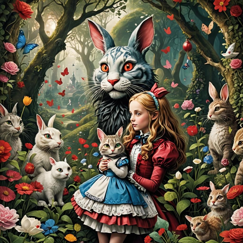 "I'm afraid we're not in Wonderland anymore kitten."