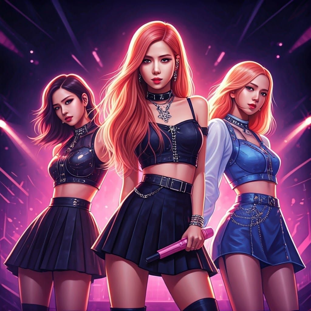 K-Pop Icons Blackpink Shine in Vibrant Futuristic Stage Perf...