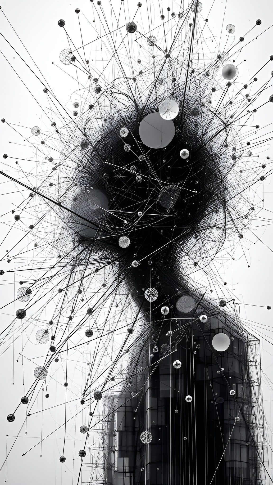 Chaotic Timelapse Structures: AI Portrait