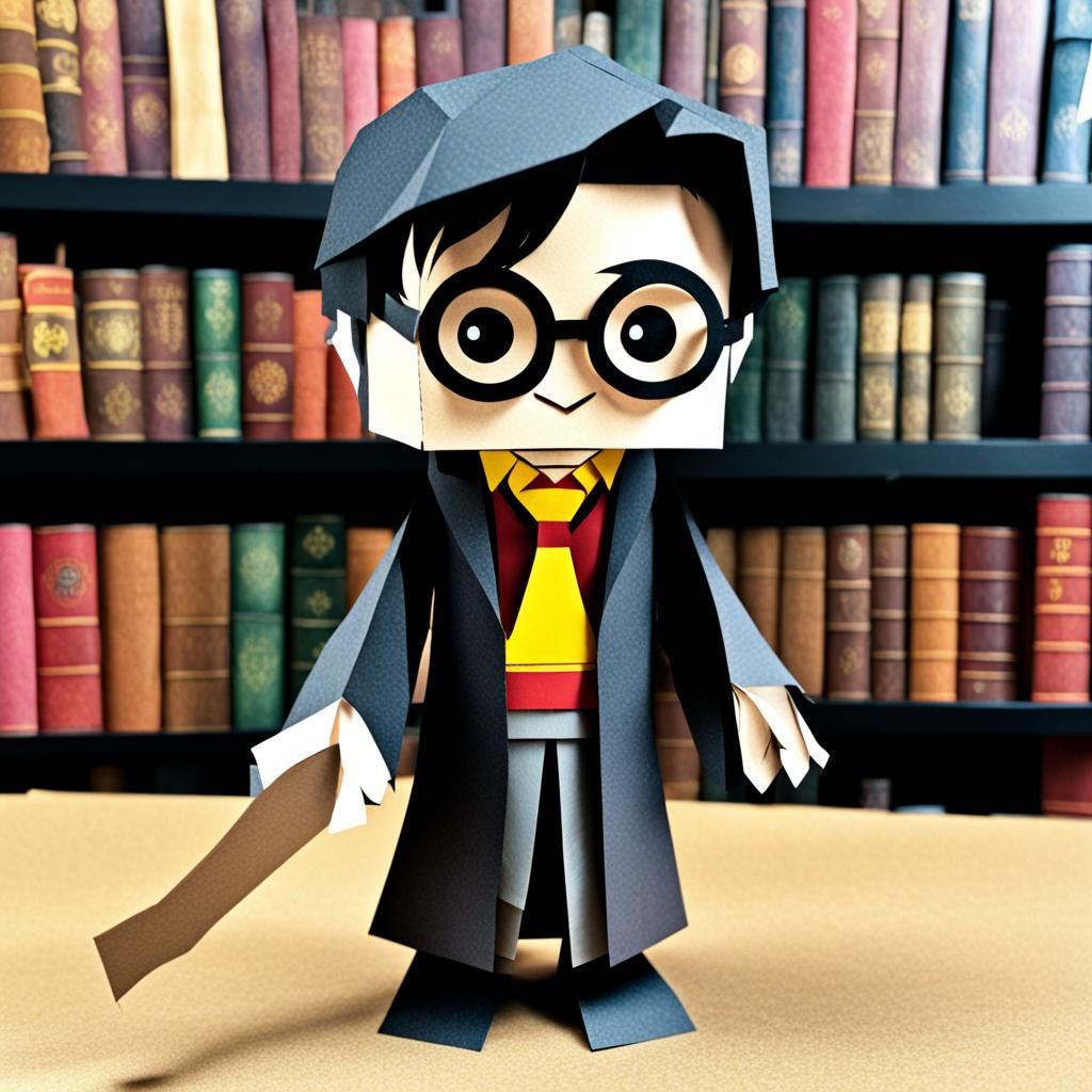Harry Potter Papercraft Illustration