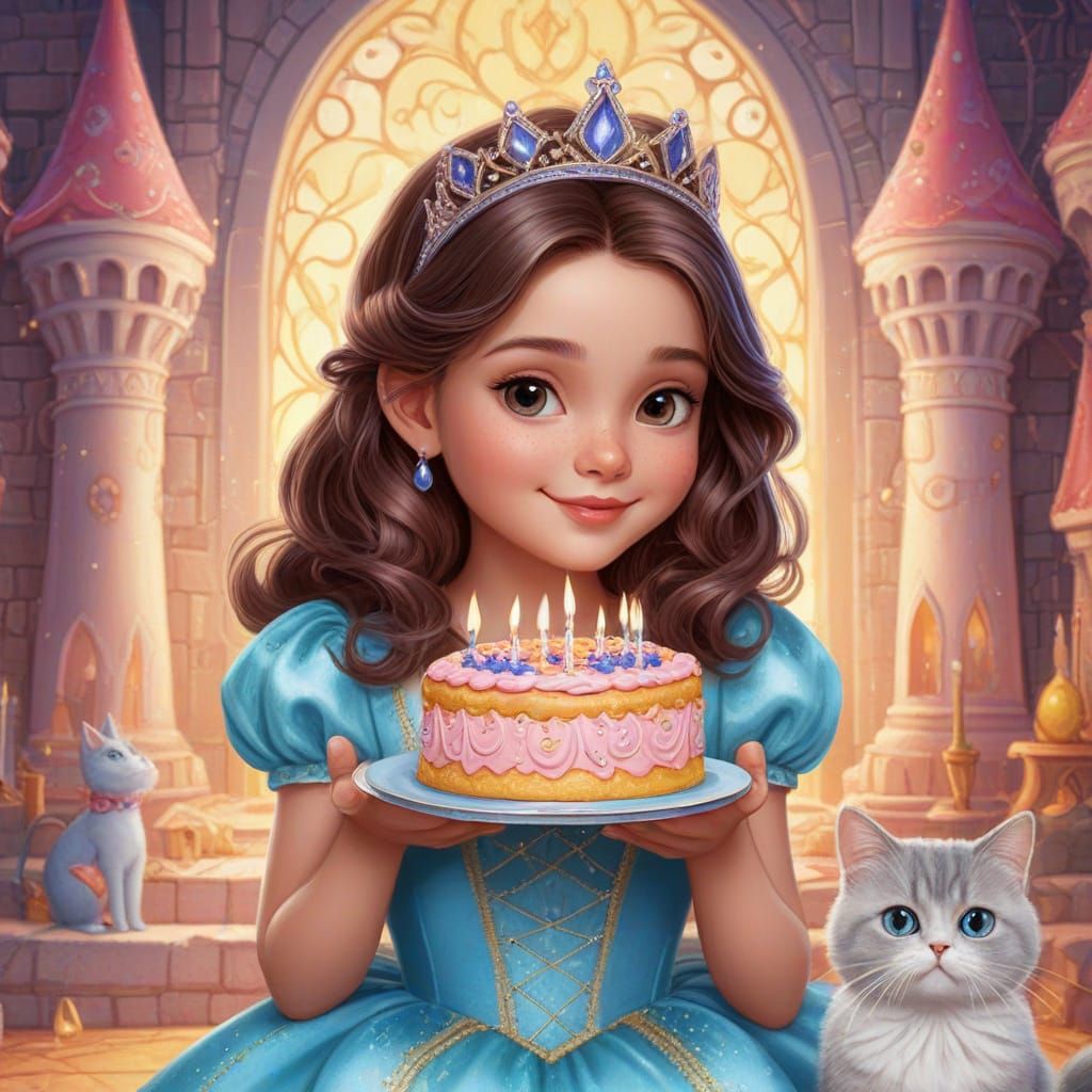 Princess Bella Celebrates in a Whimsical Fairy Tale Castle
