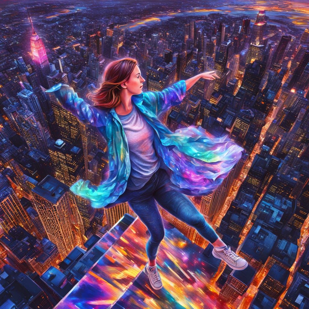 Cosmic Dance on the Empire State Building
