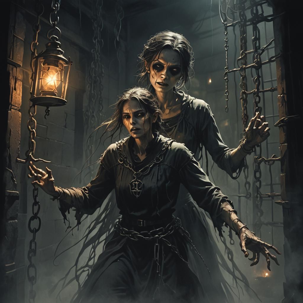 Prisoner Haunted by Victim's Ghost in Gothic Cell