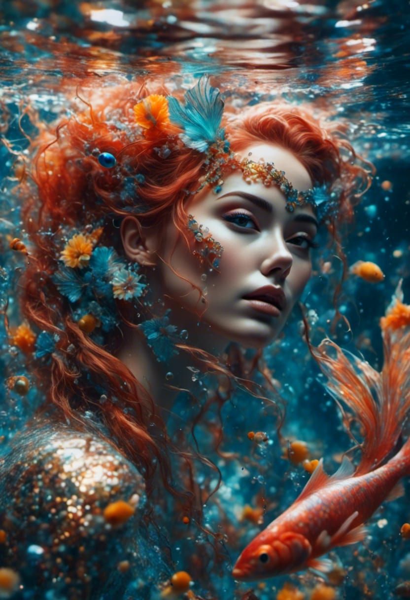 Mermaid underwater
