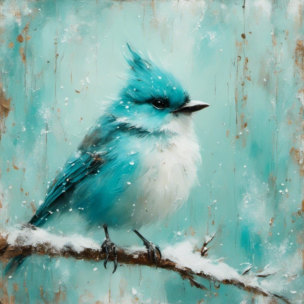 Turquoise Snow Bird