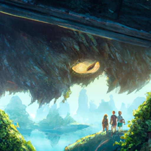 Inosuke in Studio Ghibli Anime Style