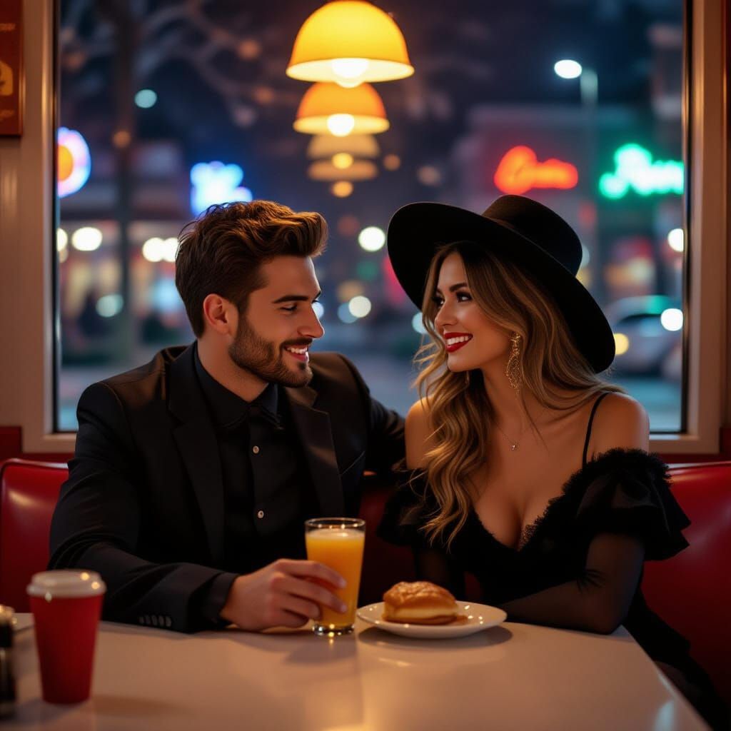 Halloween Diner Date: A Night of Mystery