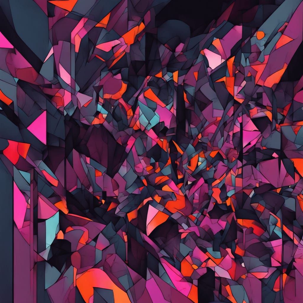 Grimdark Digital Abstraction Masterpiece