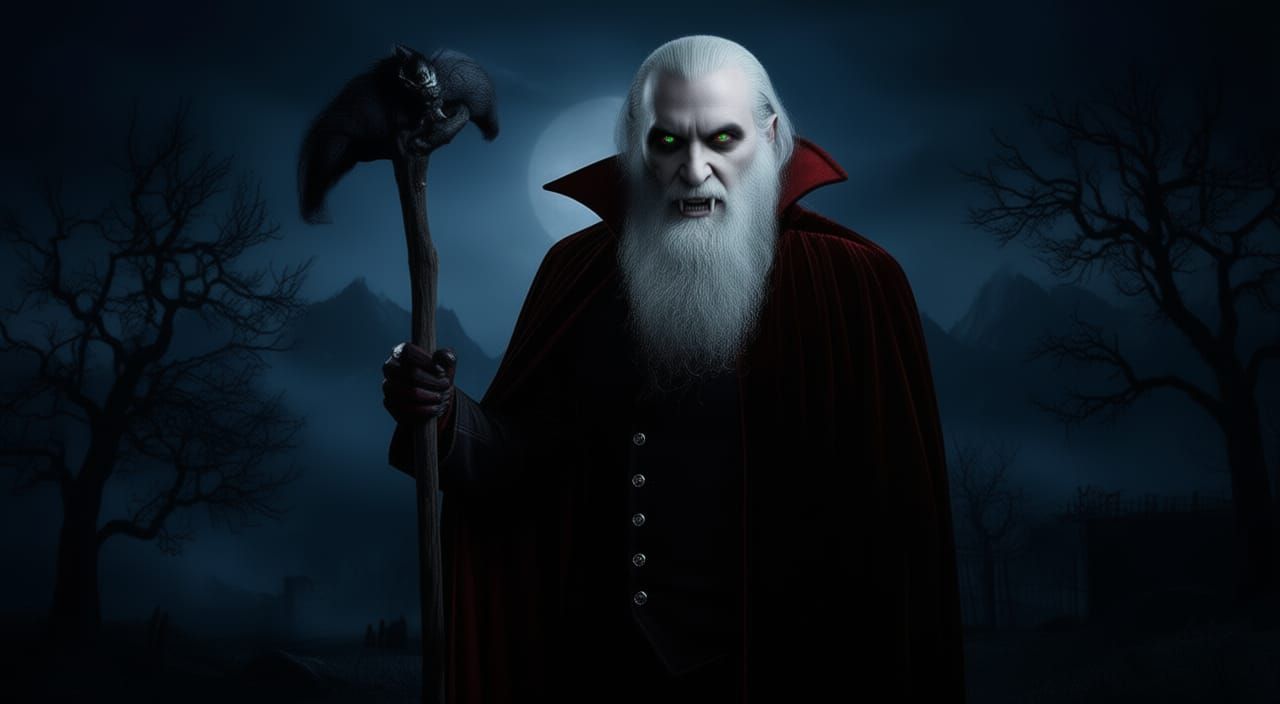 Dark Vampire Emerges from Shadows