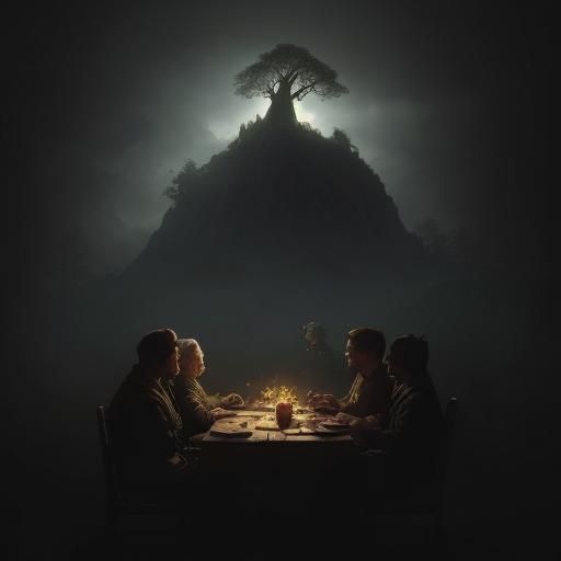 Gnarled Tree Looms Over Inmates in Jail Cell