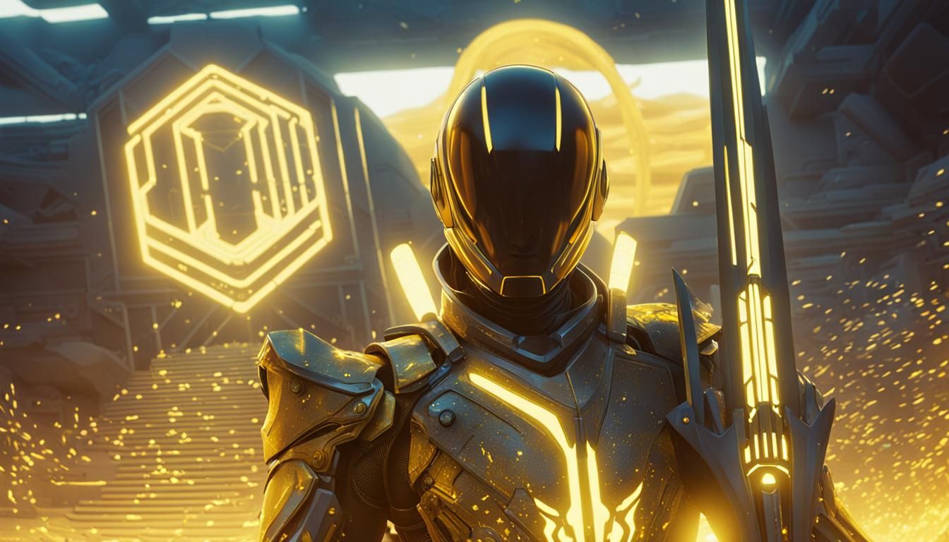 Spectre with Glowing Katana in Digital Matte Painting