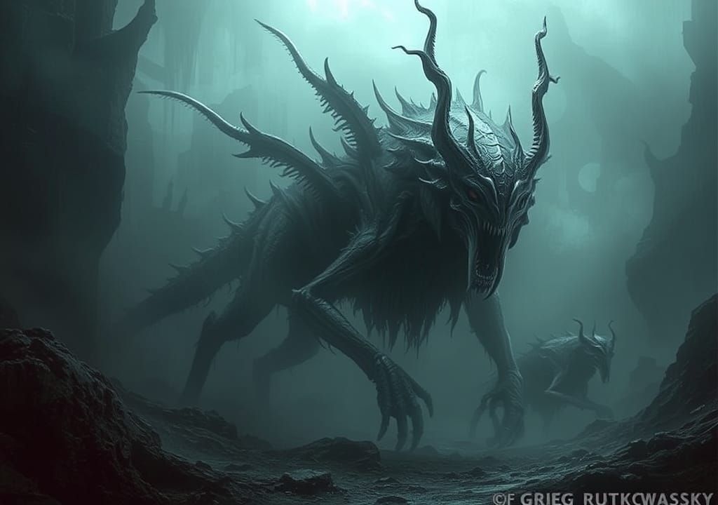 Otherworldly Creatures in Dark Cinematic Style