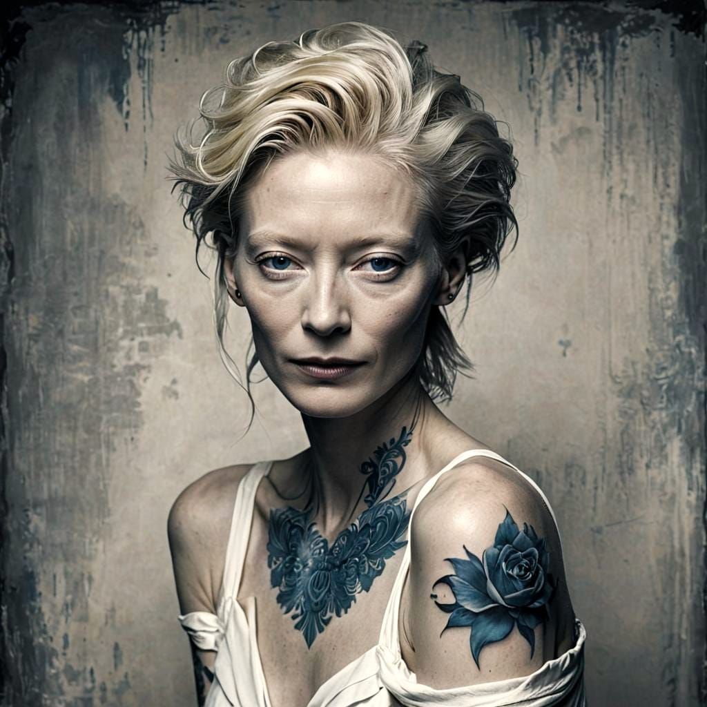 Tilda Swinton portrait,