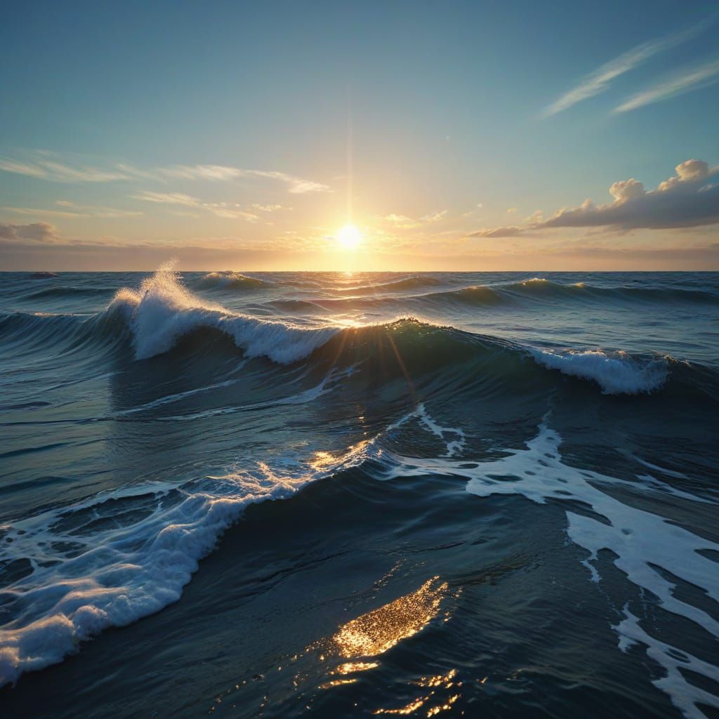 Dreamlike Surreal Ocean Landscape in 4K