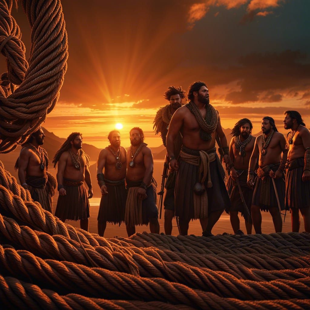 Epic Maori Men Capture Fiery Sun Orb