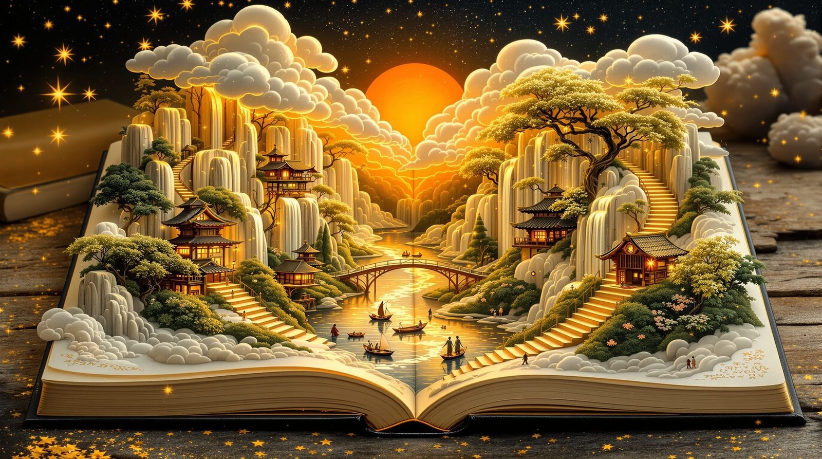 Miniature World Emerges from Ancient Japanese Book