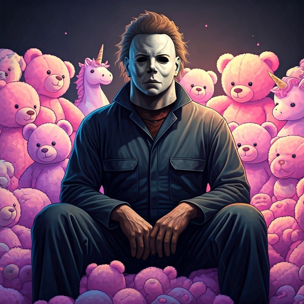 Michael Myers in Pastel Toy Dreamscape