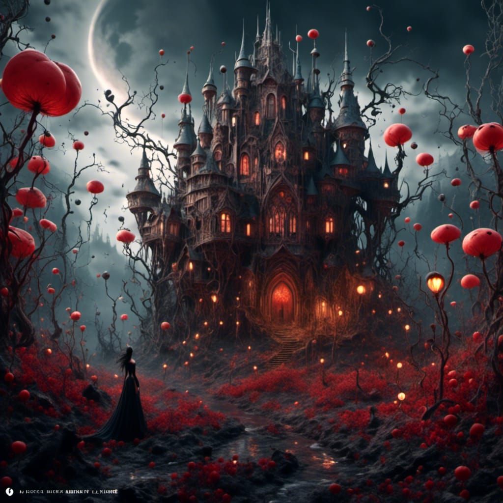 Exquisite Beauty in Darkling Valentine Silhouette