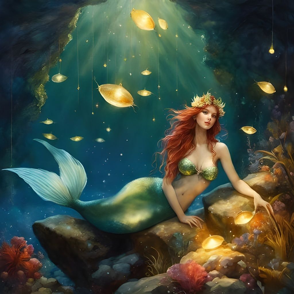 Mermaid In A Cave