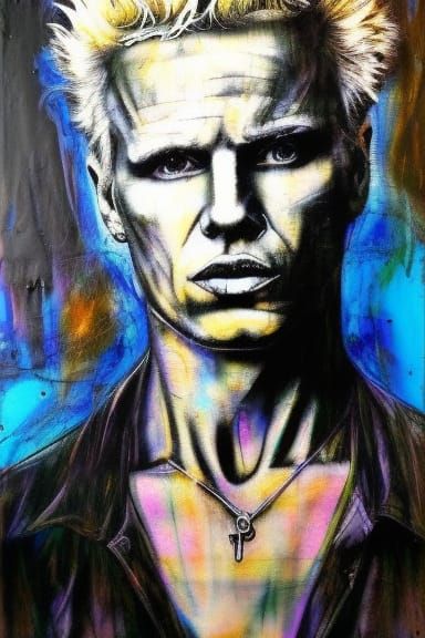 Billy Idol Portrait by David Walker