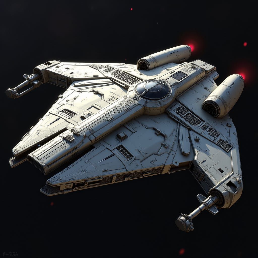 Jedi Interceptor Millennium Falcon Hybrid Spacecraft