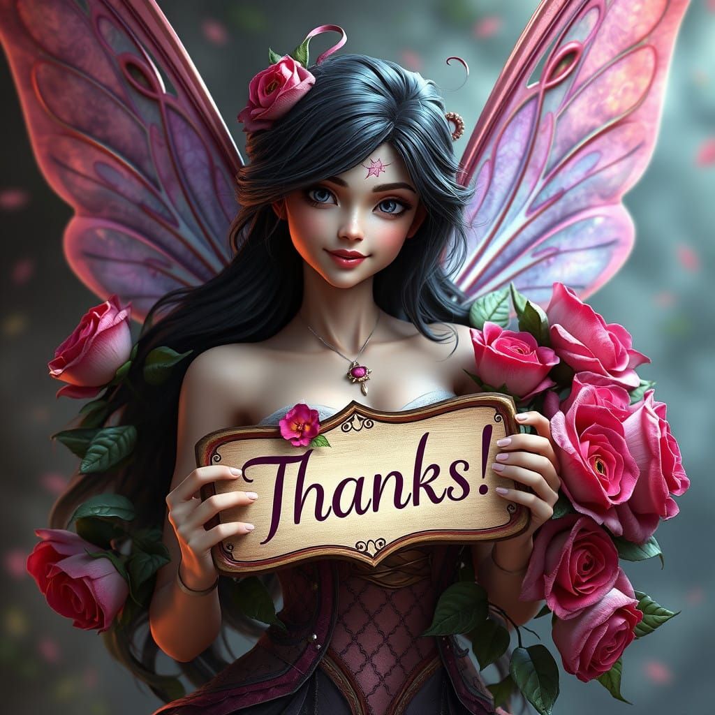Enchanted Fairy of Gratitude in Splendid Fantasy Art