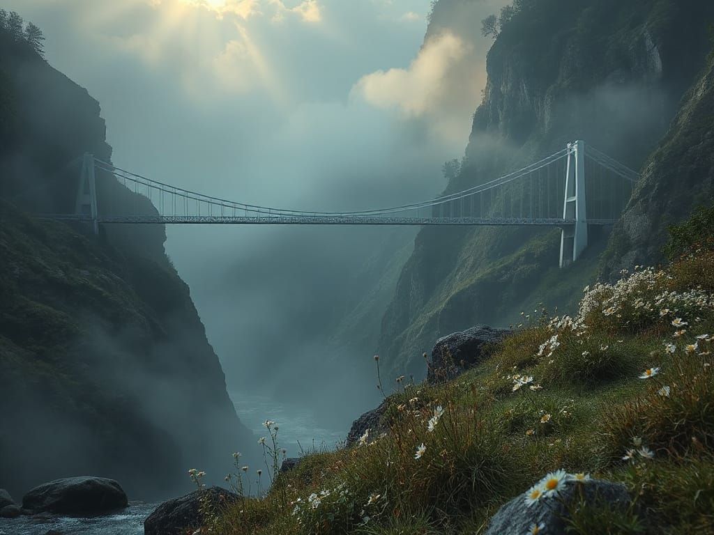 Misty Morning Landscape in Elegant Cinderella Style