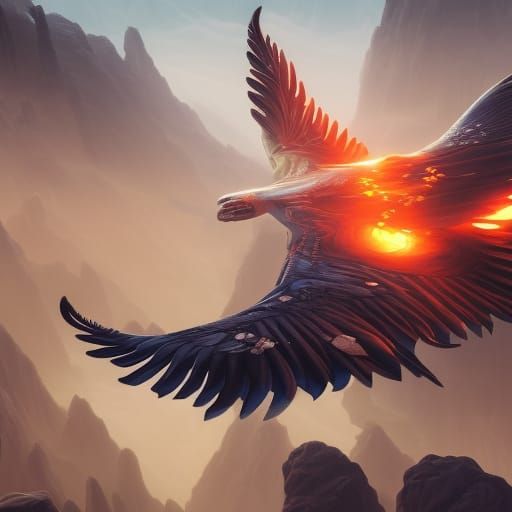 Detailed Fantasy Dragon in Flight: Artstation Quality