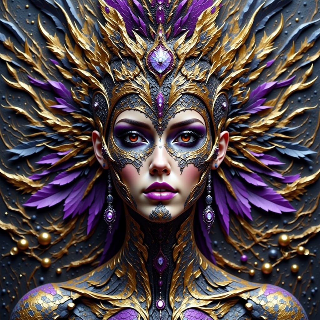 Graffiti-Filled Neon Cityscape at Sunset