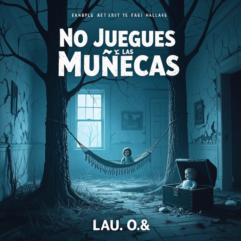 Cinematic Horror Book Cover: Eerie Abandoned House