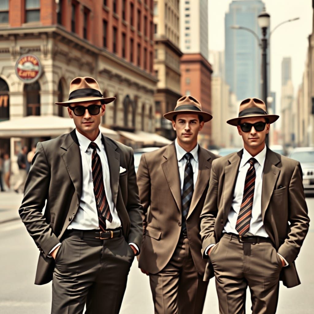 Men's Fashion in 1950s Retro Style