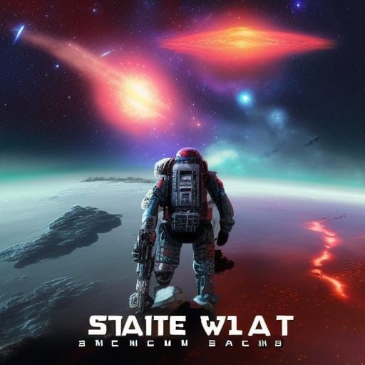 Epic Space War Concept Art in 8K