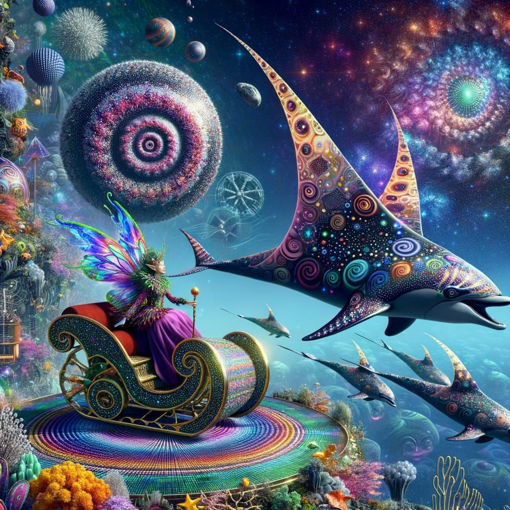Pixie Goddess Sleigh Ride Through Reef Dimension