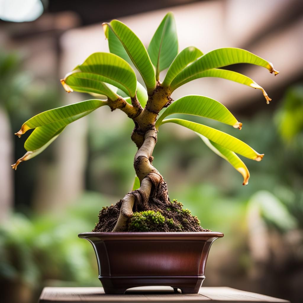 Bonsai Banana Tree Professional Photography