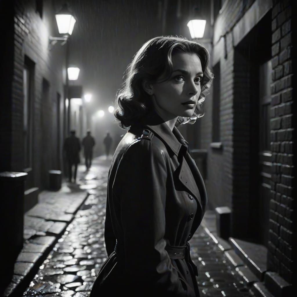 Moody Film Noir in Black and White