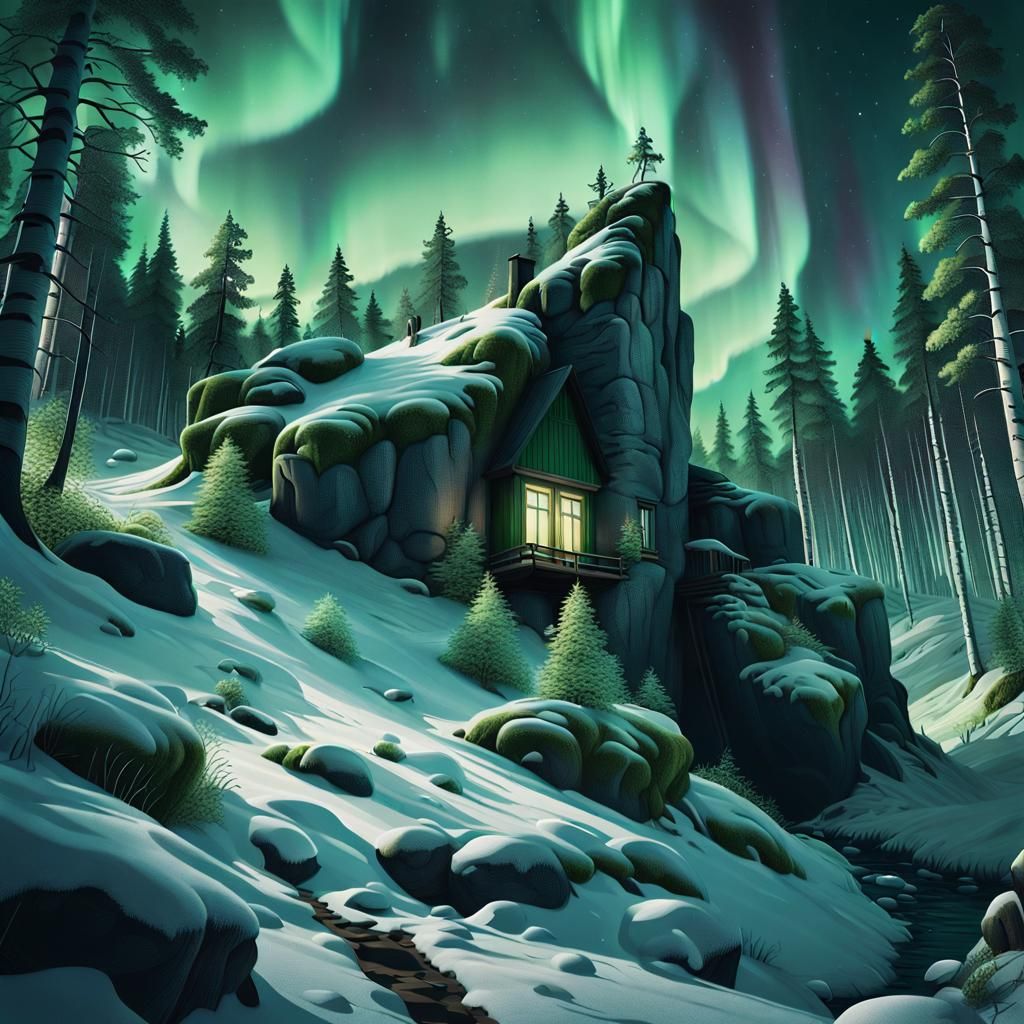 He-Man and Battle Cat in Nordic Forest