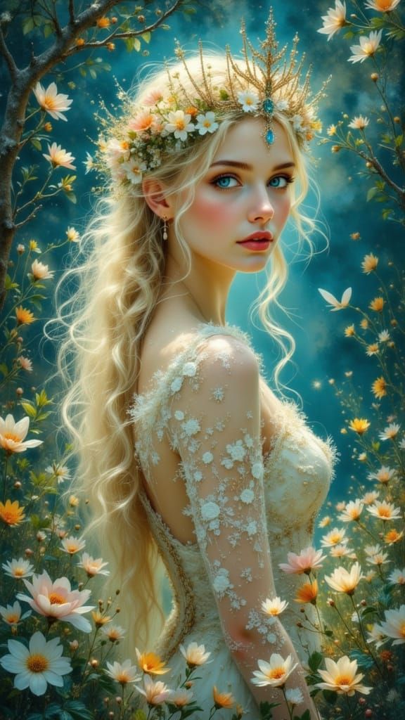 Ethereal Fairy Queen in Enchanted Forest