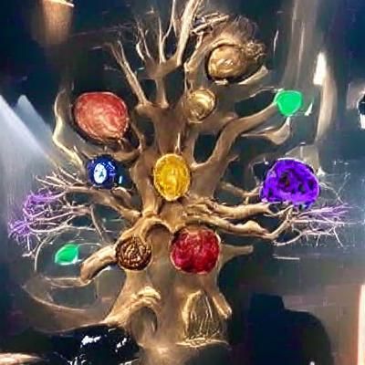 Tree of Life Growing From Infinity Stones