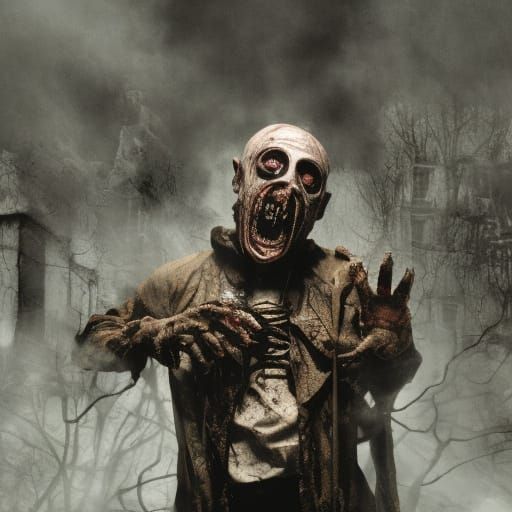 Terrifying Cursed Priest in Ruined Chapel