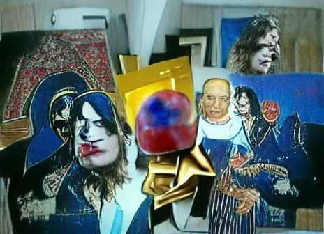 Ozzy Lollypop at cosmic joker wedding Kandinsky Vermeer Pop