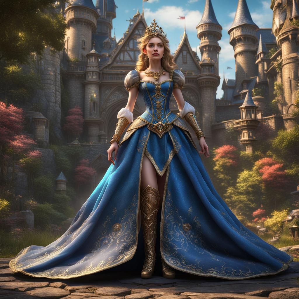 Fairytale Princess in Detailed Fantasy Concept Art